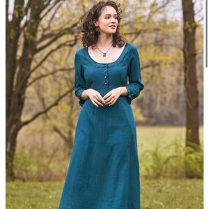 April Cornell - Emily Dress. Turquoise. Women’s Size Small.